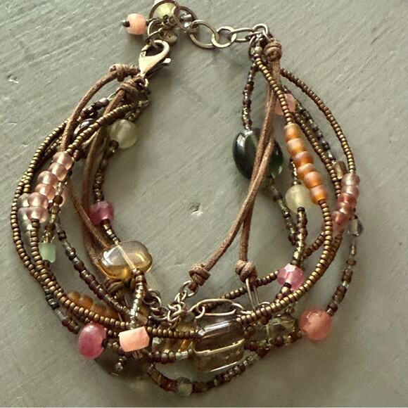 Silpada 925 Sterling Silver Beaded Multi Strand Bracelet - Picture 12 of 12